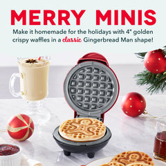 Gingerbread Man Mini Waffle Maker