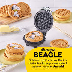 Peanuts® x Dash 75th Anniversary Mini Waffle Maker