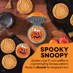 Peanuts® x Dash Snoopy Jack-o-Lantern Mini Waffle Maker