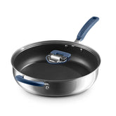 Zakarian by Dash 5qt TruPro Stainless Steel Saute Pan with Lid