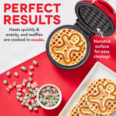Holiday Mini Waffle Maker 2-Pack