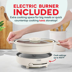 Stacks 8PC Stacking Cookware Set with Electric Burner