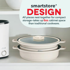 Stacks 8PC Stacking Cookware Set with Electric Burner