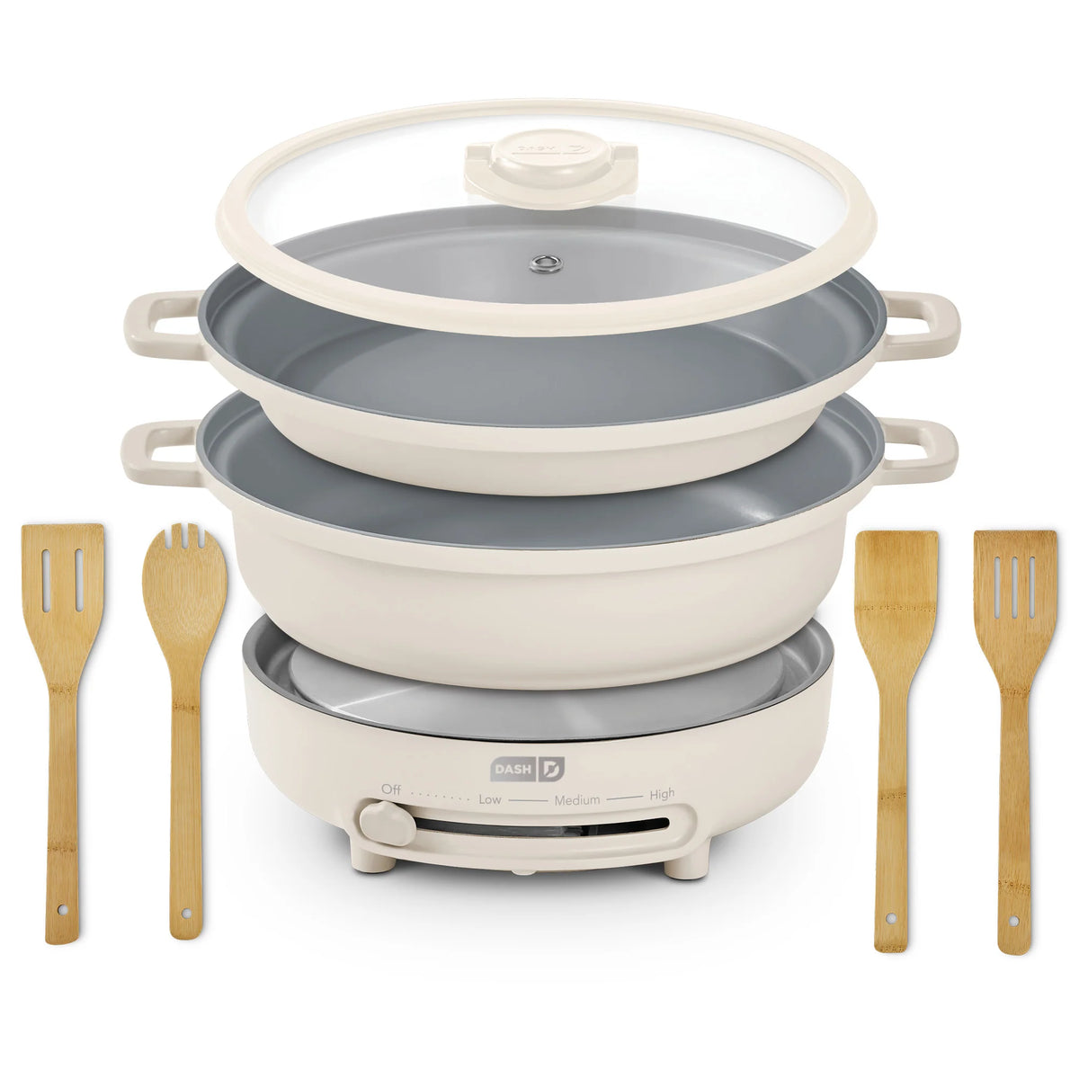 Stacks 8PC Stacking Cookware Set with Electric Burner