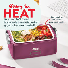 Hot2Go™ Electric Lunchbox (30 Ounce + Utensils)