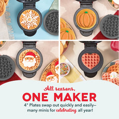 MultiMaker™ Mini System with Removable Plates: Waffle & Griddle