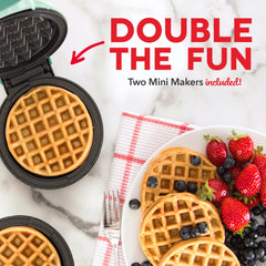 Mini Waffle Maker 2-Packs